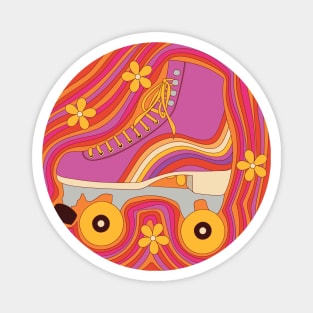 Let the Good Times Roll - Retro Roller Skates Magnet